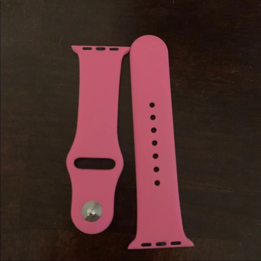 Hot pink Apple Watch band